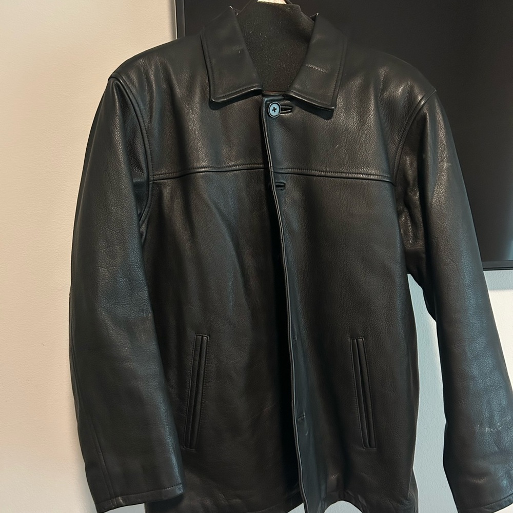 Men's Black Leather Jacket